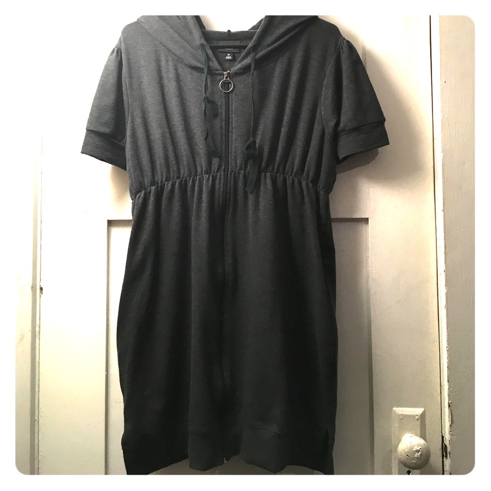 Adorable, hooded sweatshirt dress!