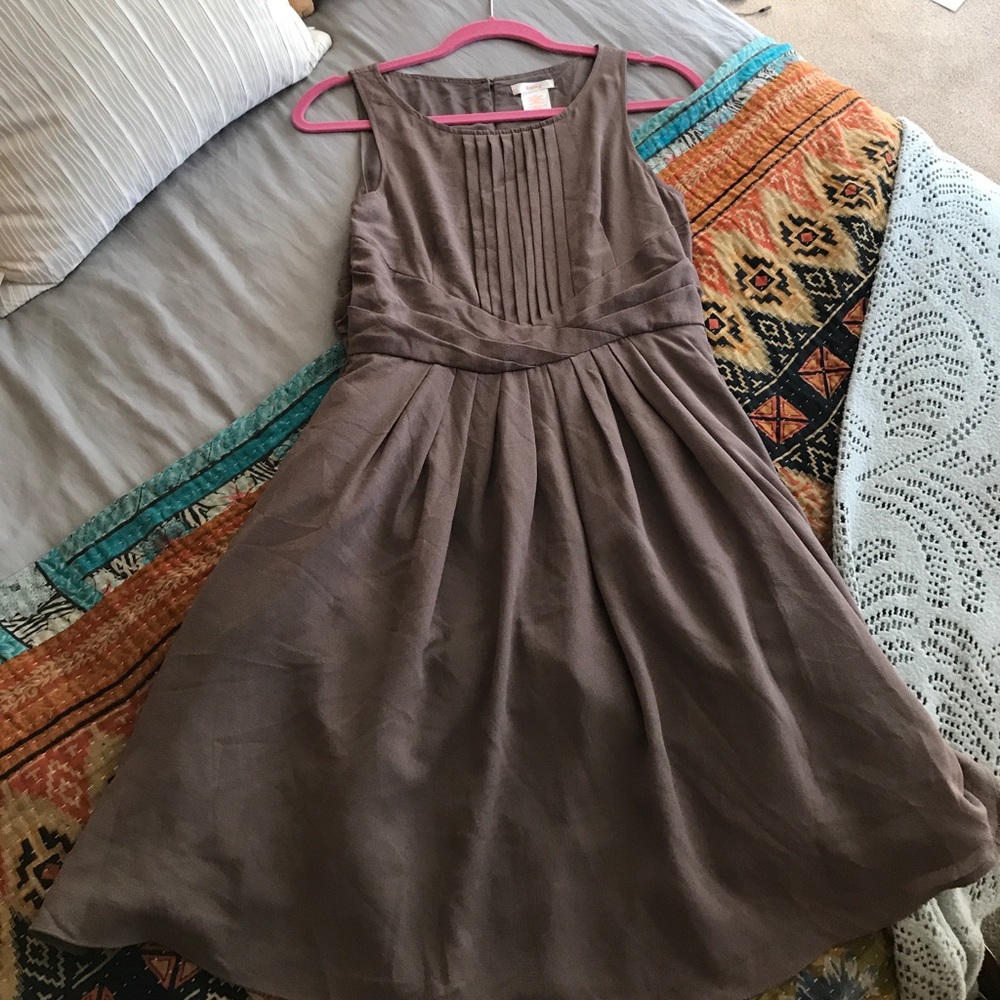 Taupe cocktail dress