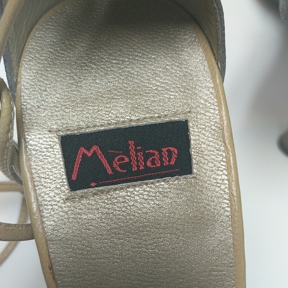 Melian Brown Snake Print Italian Metallic Pumps - Picture 5 of 8