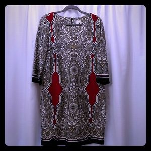 Jersey 3/4 sleeve dress