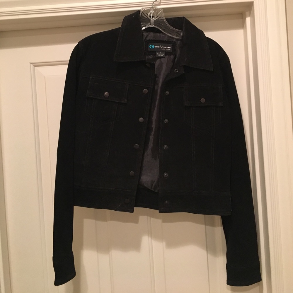 Vintage suede cropped jacket