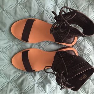 SOLD Black gladiator sandals
