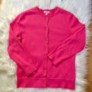 Lilly Pulitzer Pink Button Cardigan