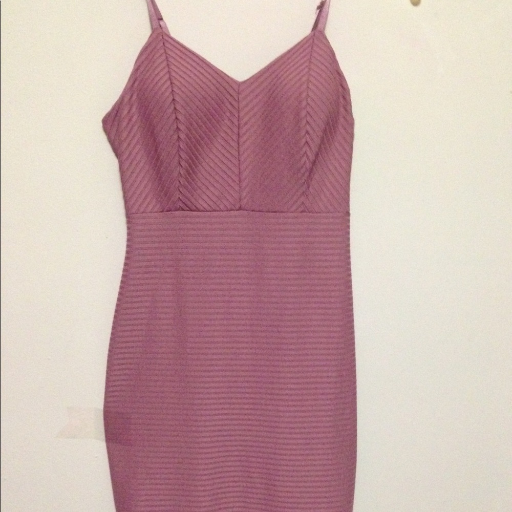 Blush Pink Strappy Dress with built in bra