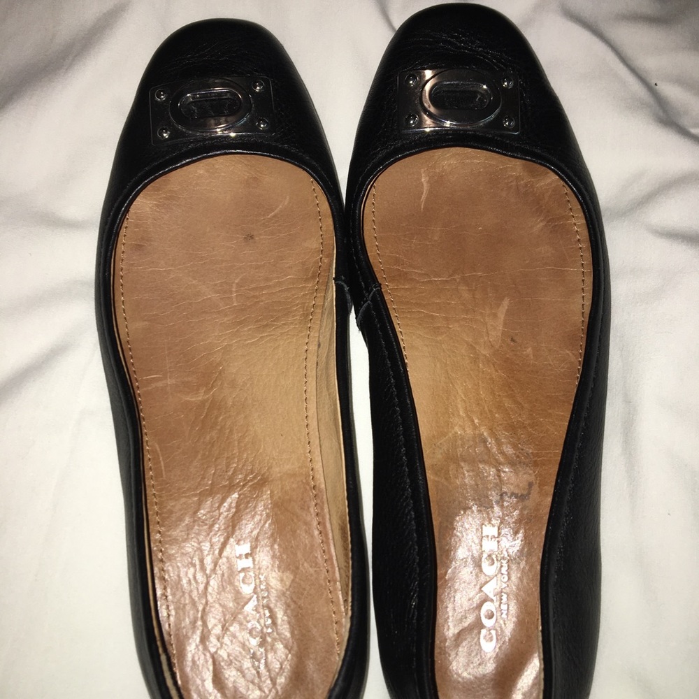 Coach leather flats