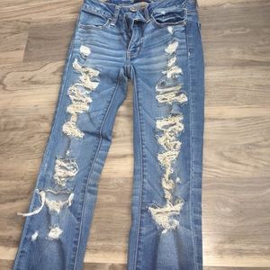 American Eagle Super Stretch Jeans. SIZE 0