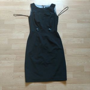 Classy black tahari dress, size 2