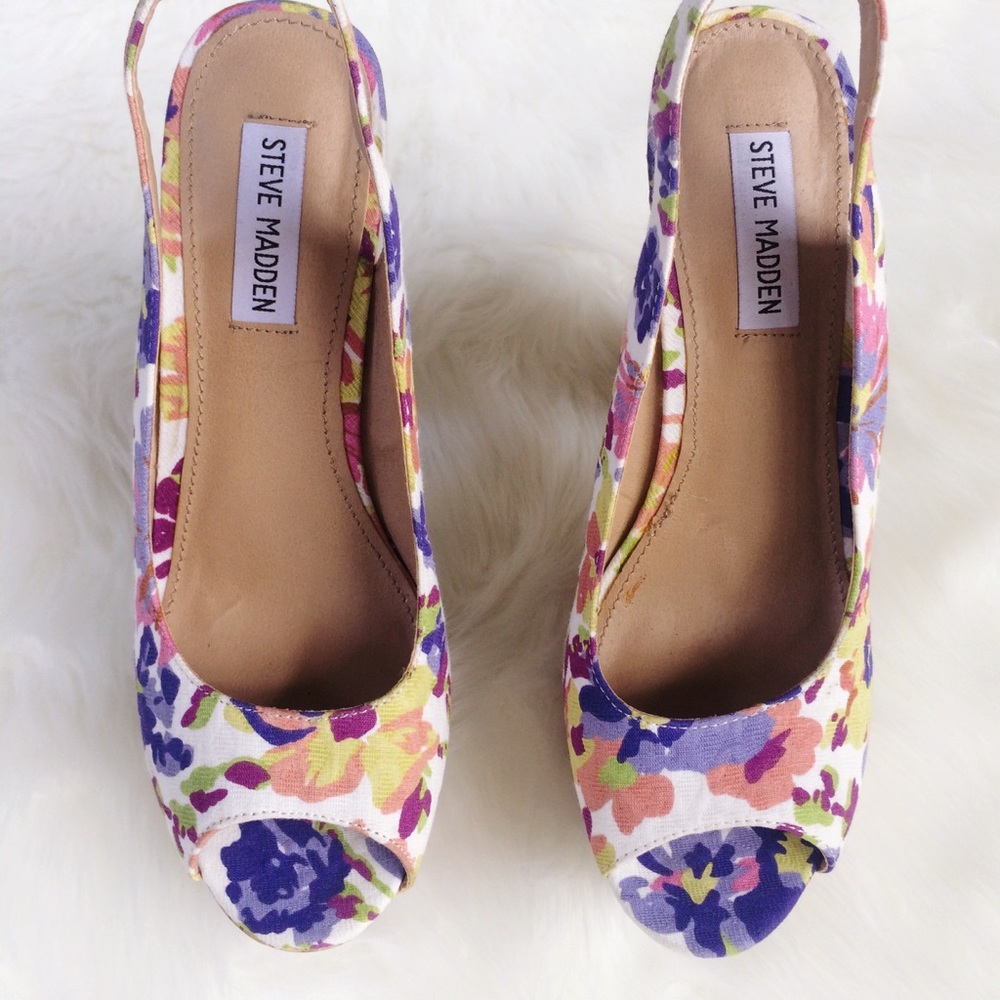 STEVE MADDEN Genny Cork Platform Heels - Picture 2 of 5