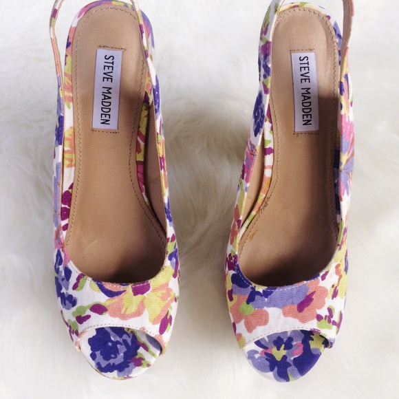 STEVE MADDEN Genny Cork Platform Heels - Picture 2 of 5