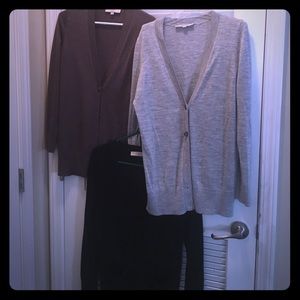Lot of 3 boyfriend cardigans from LOFT