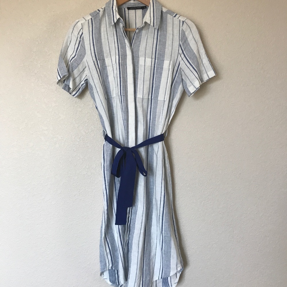 Striped Linen Dress
