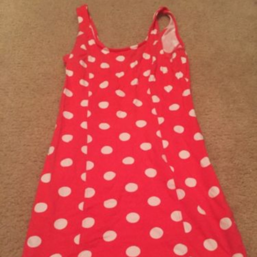 Forever 21 pink polka dot dress, new.