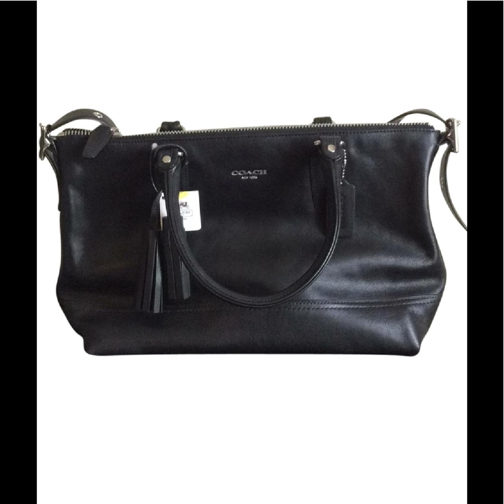 Coach black tote bag