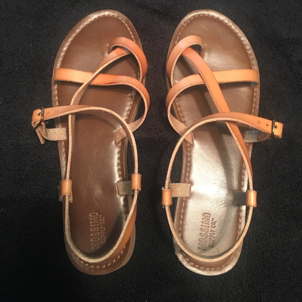 mossimo supply co. tan sandals