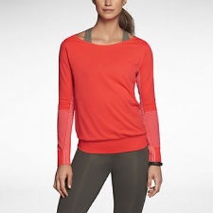 Nike: bright red/pink Nike Top