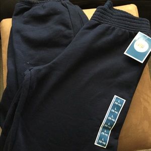 Boys Navy Blue Sweatpants Size Large
