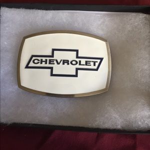 Chevy belt buckle