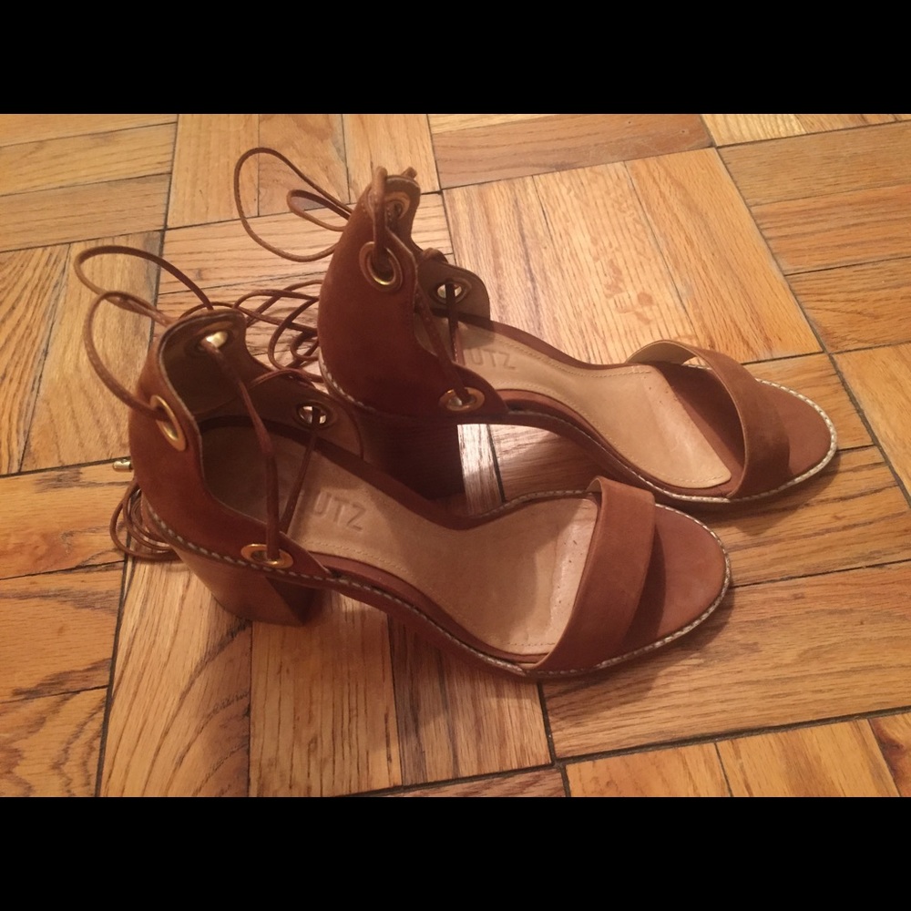 SCHUTZ Zion Leather Lace-up sandals