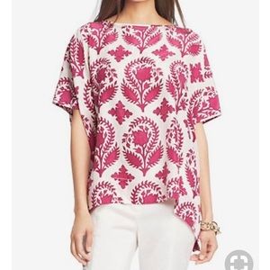 NWT DIANE VON FURSTENBERG HANKY TUNIC SILK TOP M/L