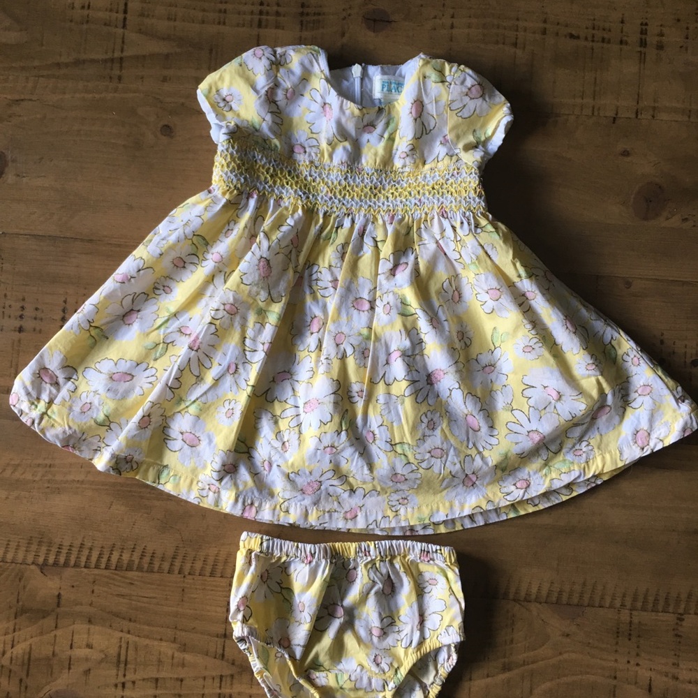 Cute Daisy Print Children's Place dress, 12 months