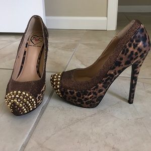 Animal print heels