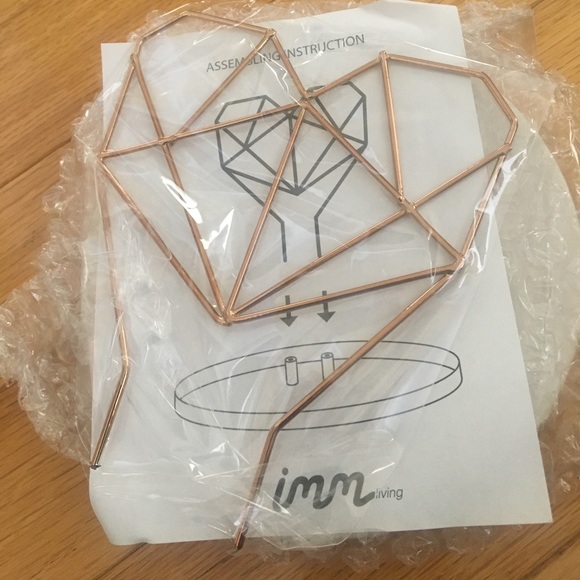 NIB Coxet Wire Heart Ceramic Jewelry Holder - Picture 3 of 3