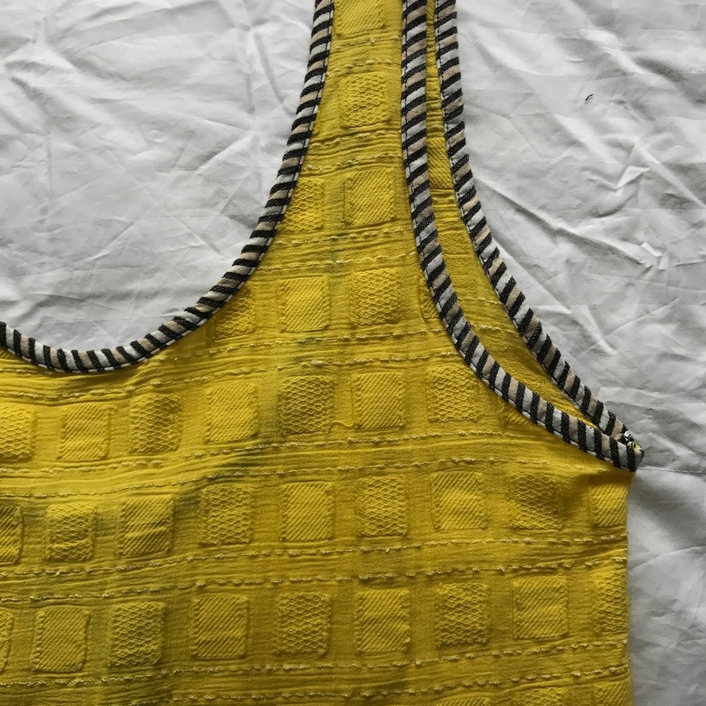 Ace+Jig yellow tribal print cotton tank dress
