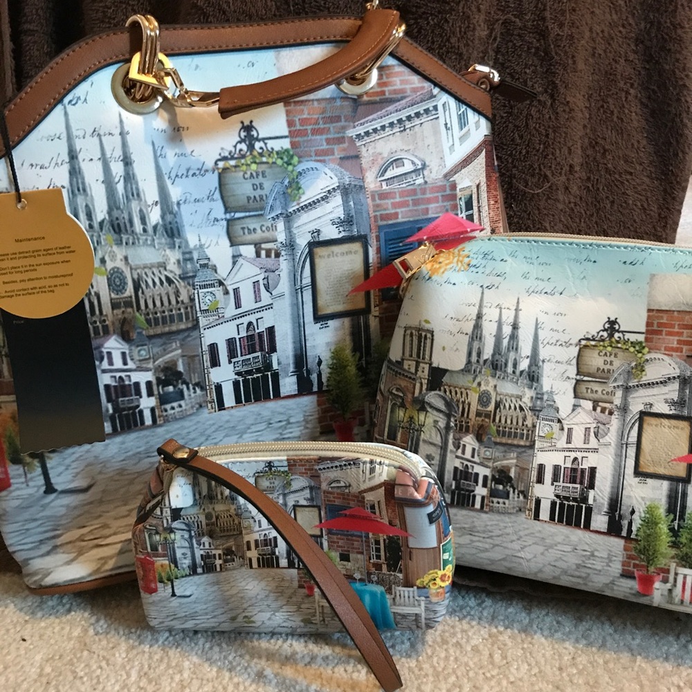 NWT Realer 3 piece purse system