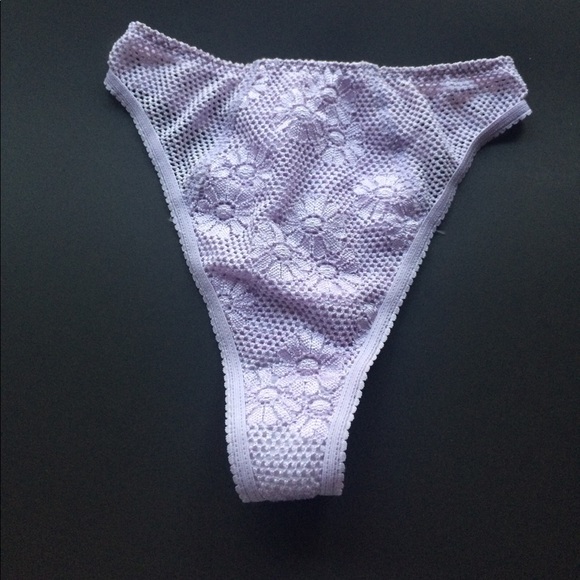 Lace violet mesh floral retro panties - Picture 1 of 3
