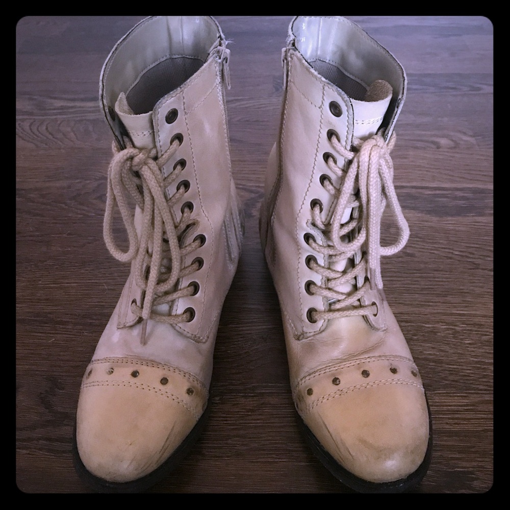 Leather Combat Boots