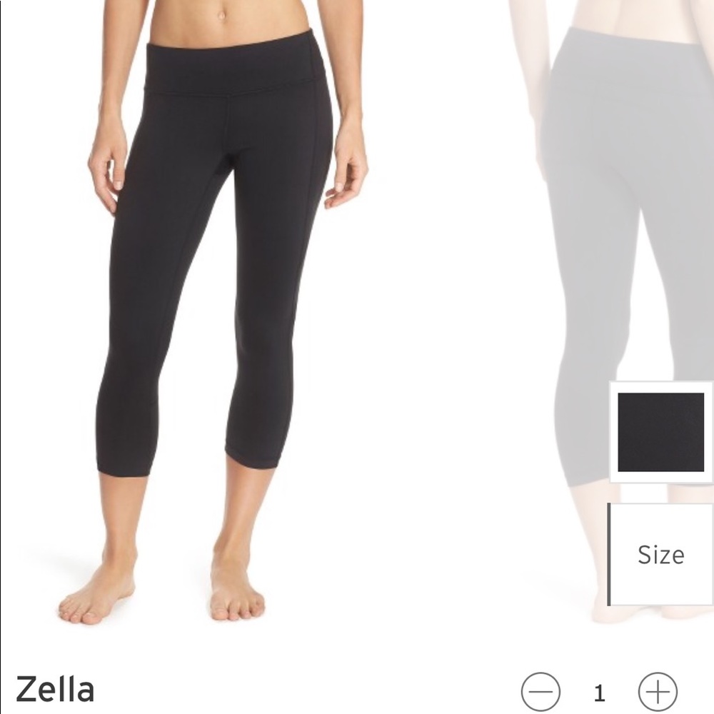 Zella: Live-in Keep It Cool Crop Leggings (medium)