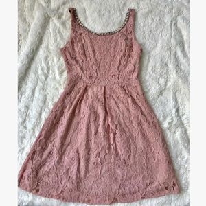 Nude pink Lace dress