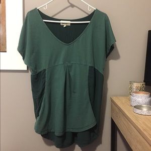 Anthropologie Porridge Elva Pleated Tunic Top