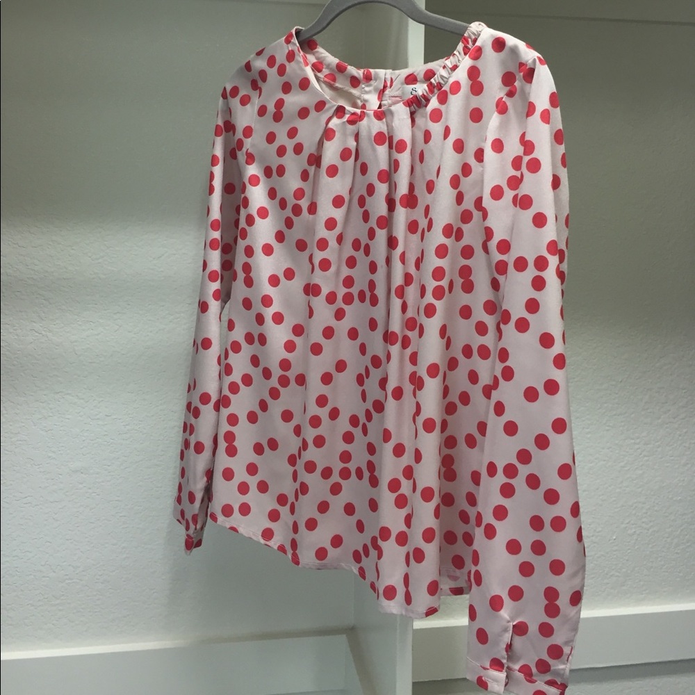 Button-back blouse
