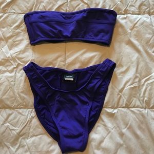 Cute dark purple bikini