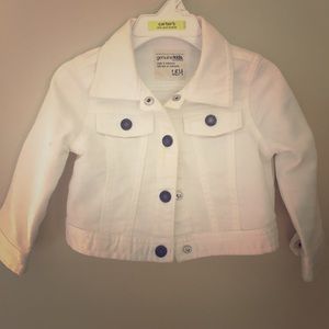 White jean jacket 18 months genuine kids by Oshko