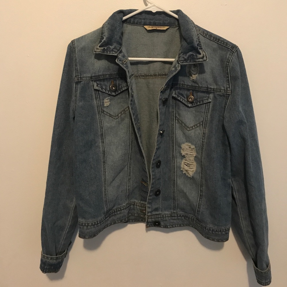 Distressed Jean Jacket