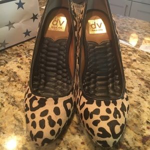 Dolce Vita leopard print heels.