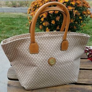 Vintage Capezio Polka Dot Canvas Dance Bag/Tote