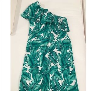 Gianni Bini One Shoulder Palm dress