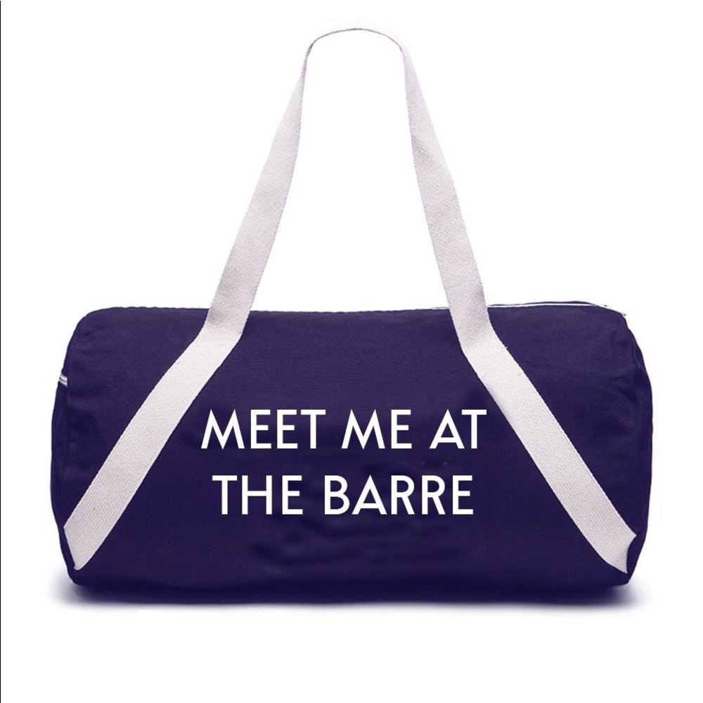 Private Party Meet me at the barre denim duffelbag