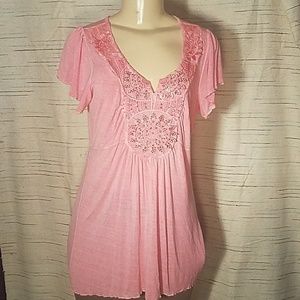 Live and Let Live, Pink Embellished Shirt, PL