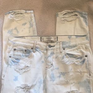 A&F White Wash Skinny Jeans
