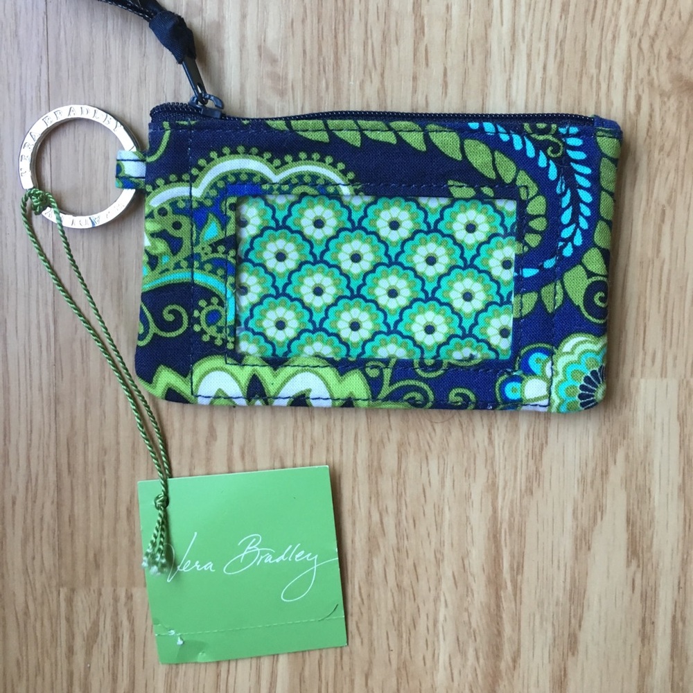 Vera Bradley Rhythm and Blues Zip ID Case NWT