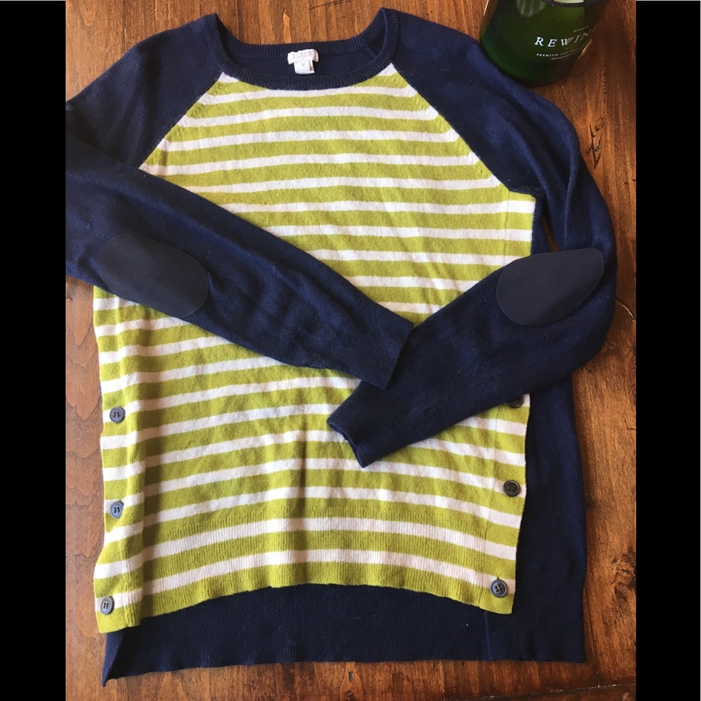Navy Sweater from J. Crew with Elbow Patches ❤️❤️