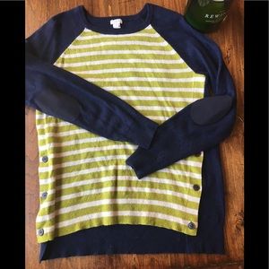 Navy Sweater from J. Crew with Elbow Patches ❤️❤️