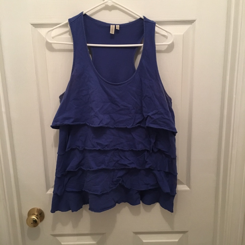 Razorback tiered ruffle tank.