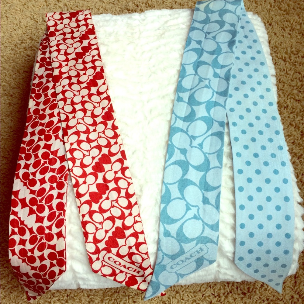 Coach Silk Purse Scarfs, selling both for $10!