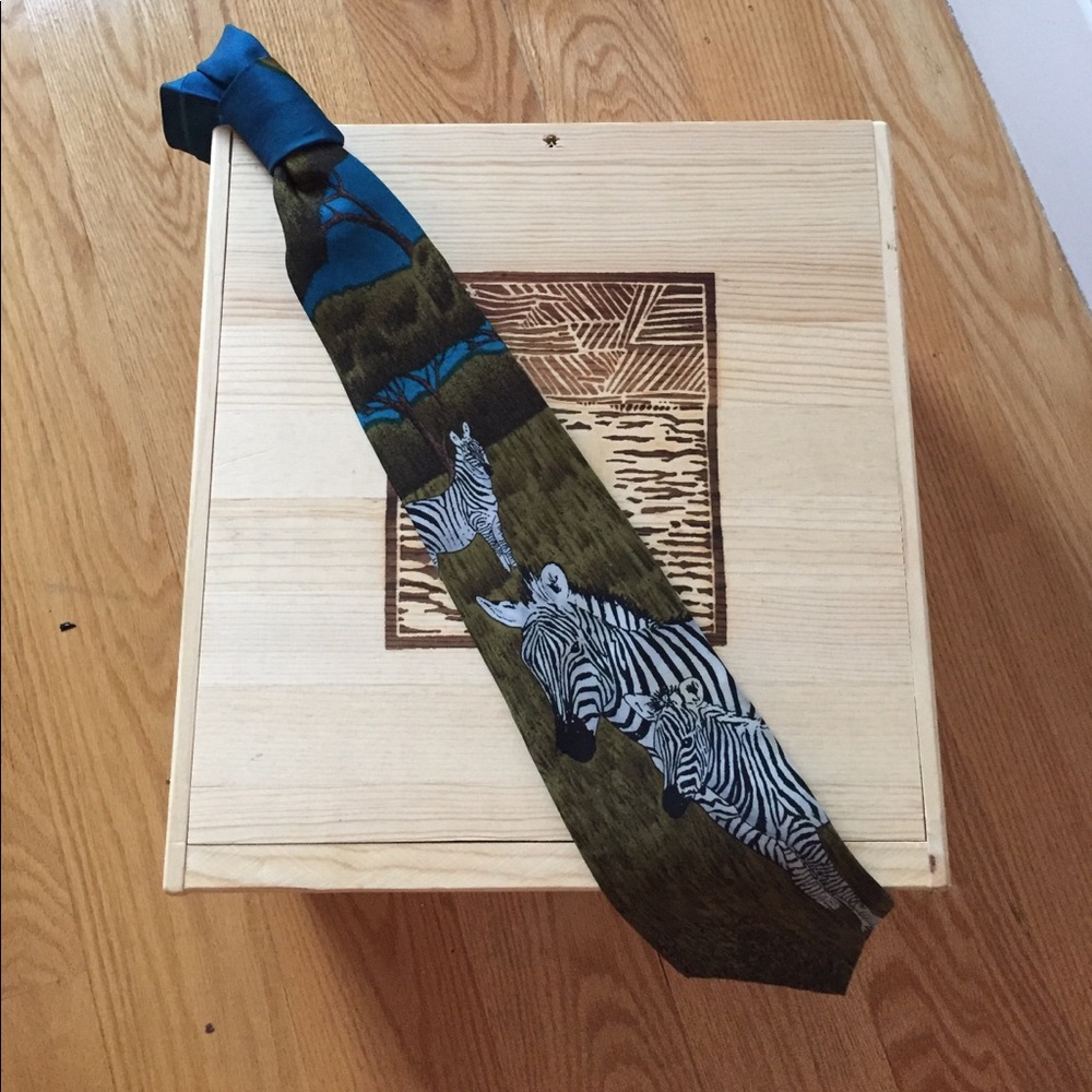 Vintage WWF Zebra Novelty Tie