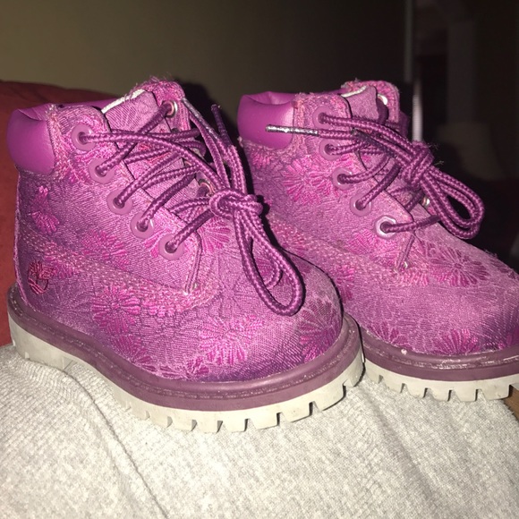 floral timberland boots